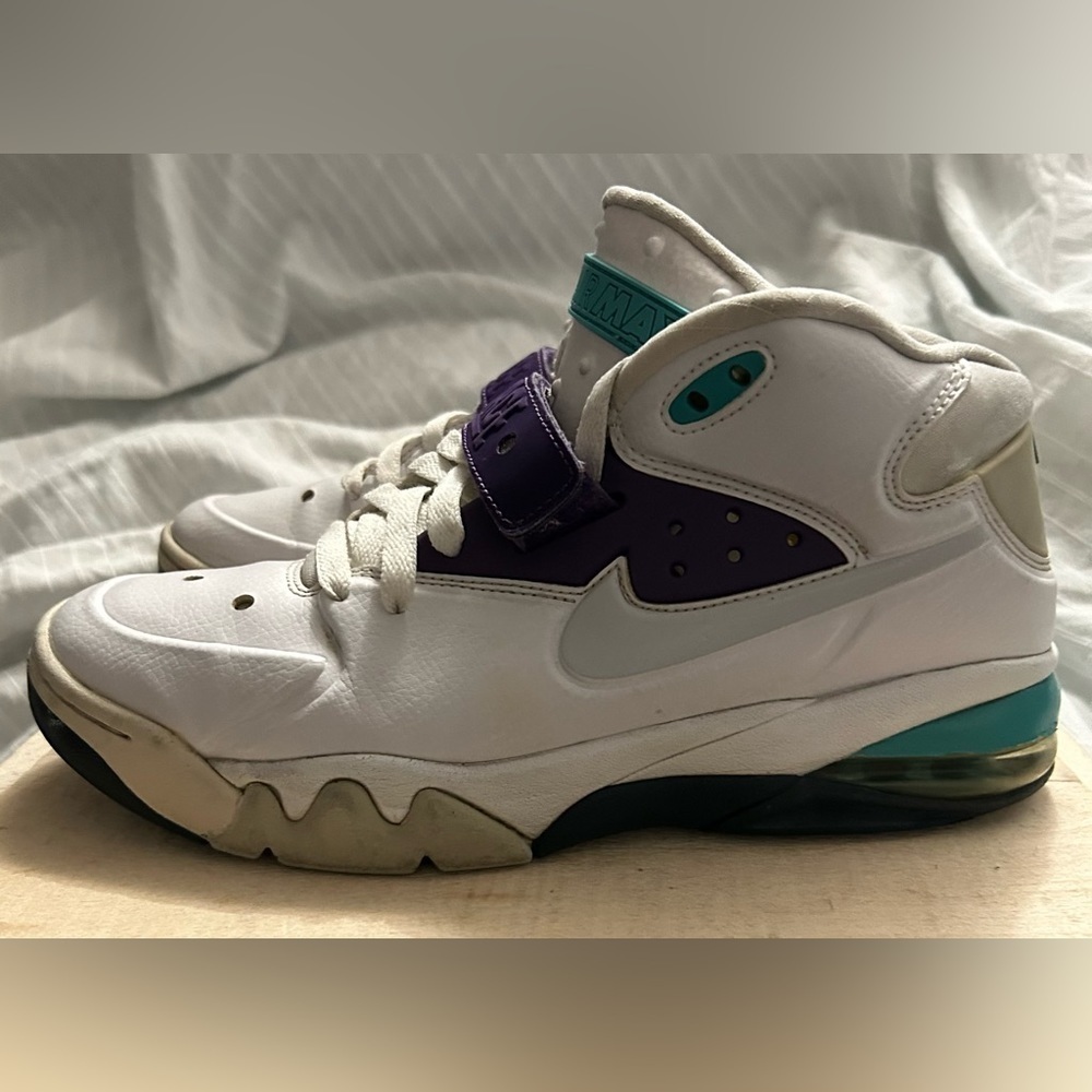 Nike Air Force Max 2013 Ultraviolet White Purple Barkley 555105-101 Men's 8